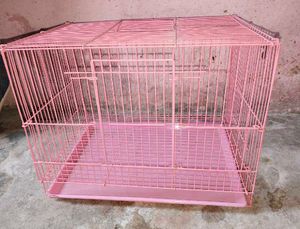 Big Size Pet Cage Pink Colour