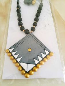 Terracotta Pendant Necklace Set