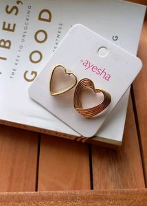 Golden Heart Studs