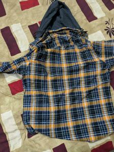 Hooded Flannel Shirt
