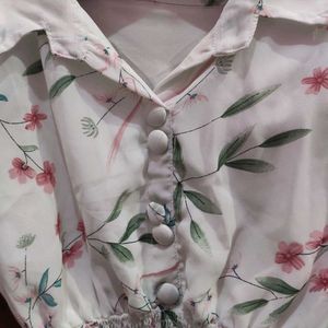 Floral Print Casual Top