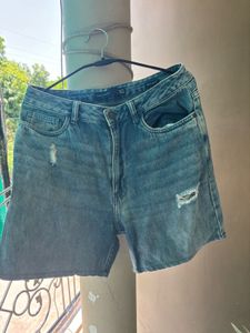 Tokyo Talkies Ripped Denim Shorts