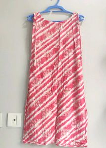Striped Tie-up Sleeveless Kurta