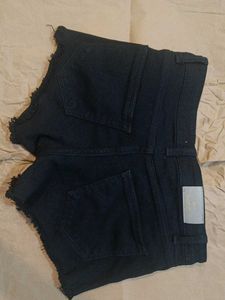 Denim Frayed Shorts