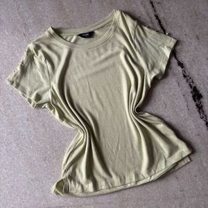 Pastel Mint Yellow Basic Tee