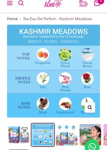 Iba Kashmir meadows Perfume ( Brand New)