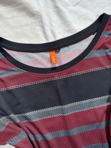 Grudge aesthetic striped top