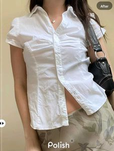 New With Tag Y2k Pinterest Korean Cotton Shirt
