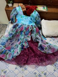Floral Print Dress//Korean Maxi 3