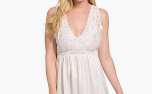 Navy, White Night Dress,,, 2pics