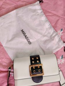Miraggio Adrianne Metal Buckle Crossbody Bag