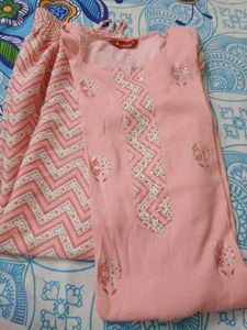 Peach Kurta Set