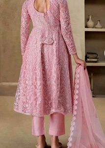 Pink Embroidered Anarkali Suit
