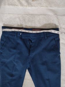 Men's Blue Casual Trousers