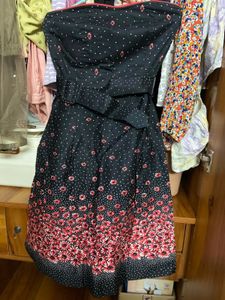 Floral Strapless Dress