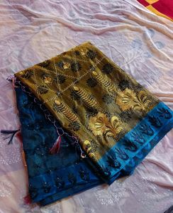 Today Only🎉Unused Saree With Blouse (Women&#39;s)