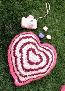 CROCHET HEART PILLOW🌷🌸