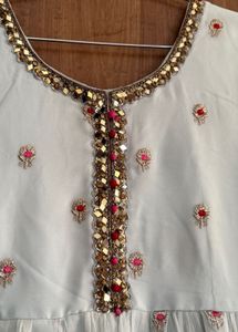 Elegant Embroidered Anarkali Kurta