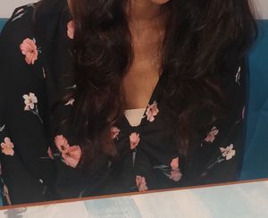 H&amp;M Floral Print V-Neck Top