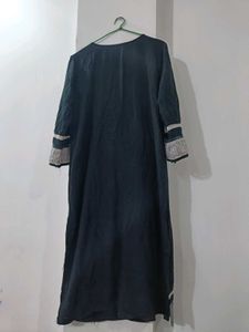 Rangriti Black Embroidered Kurta