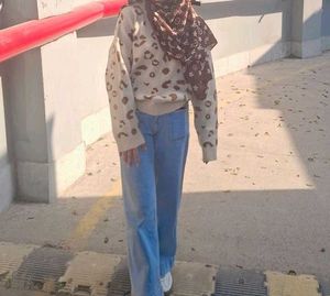 Stylish Leopard Print Sweater