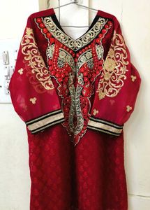 Beautiful Red Kurta & Dupatta Set