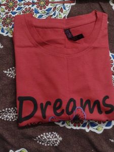 Beautiful Red Tshirt New And Super Comfortable