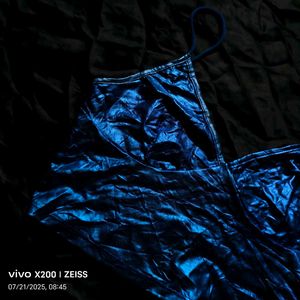 36207. Sparkly Blue Crop Top