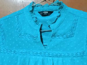 Elegant Teal Top