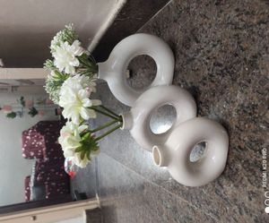 Ceramic flower vase set of 3 pis