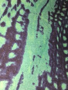 GREEN AND BLUE PRINTED CHIKANKARI TOP