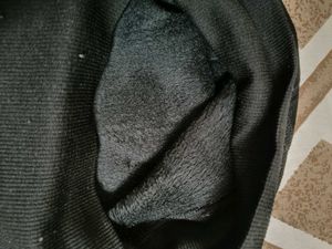 Black fleece Leggings for winter