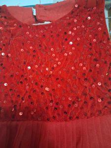 Red Sequin Party Dress
