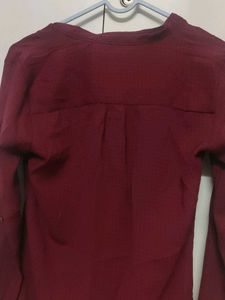 Bossini Burgundy Blouse/ Office wear