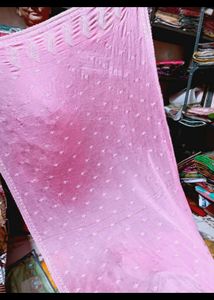 Pink Embroidered saree