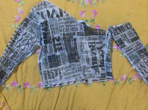 Newspaper Mesh Top