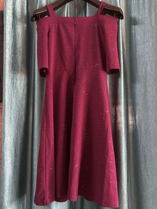 purple shine Off-Shoulder Skater Dress