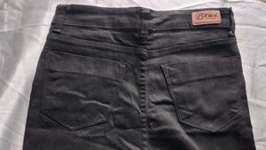 Black Torn Jeans For Woman