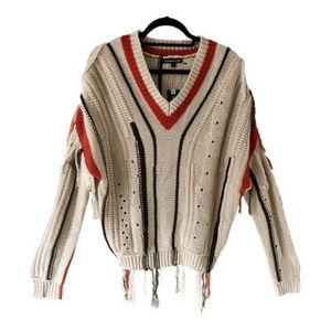 Distressed Knit Sweater