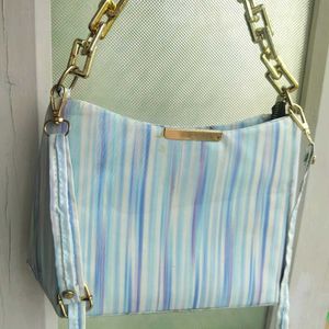 multi-use aqua blue bag ✧