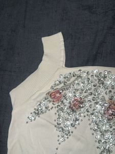 Embellished Sleeveless Top
