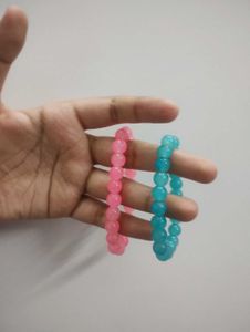 Trendy Bracelets Pink and Blue Combo (SALE!)