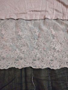 💥💥💖Gray Lace Trim Dress