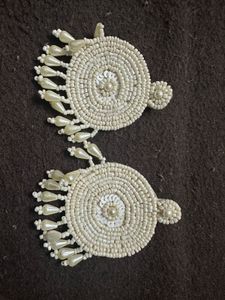 Pearl embellished earrings