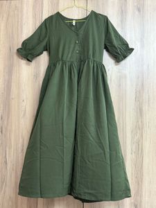 Olive Green Midi Dress