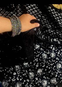 Black,Silver Sequins Lehenga Choli &amp; Dupatta