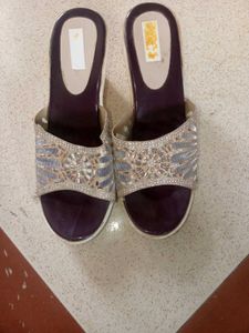 Embellished Wedge Heel Sandals