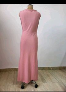 Elegant Pink Maxi Dress