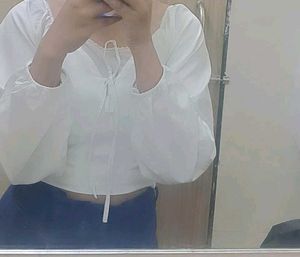 White Long Sleeve Top