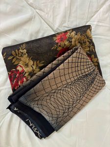 Set of 2 Soft Everyday Chiffon Sarees